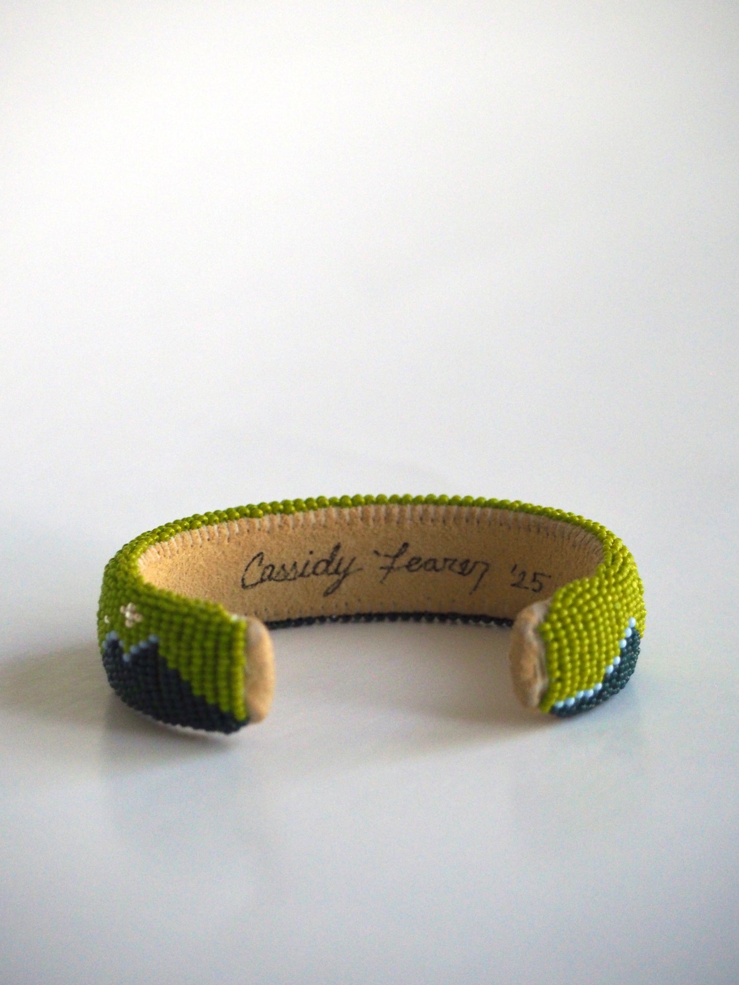 Beaded Cuff Bracelet - Homeland - Olive Green