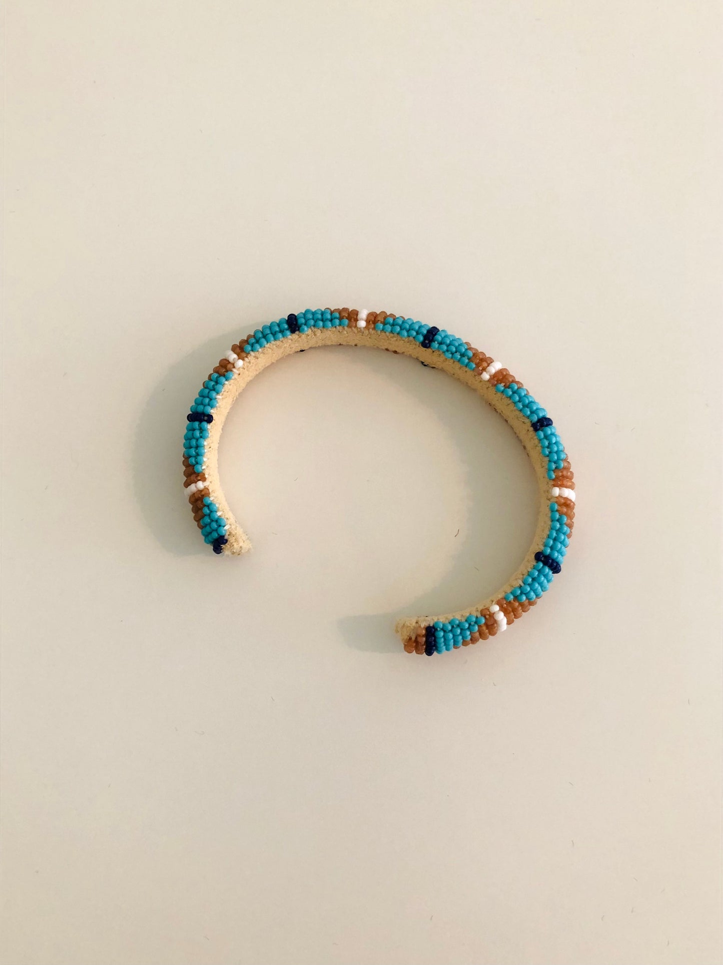 Beaded Cuff Bracelet - Topaz