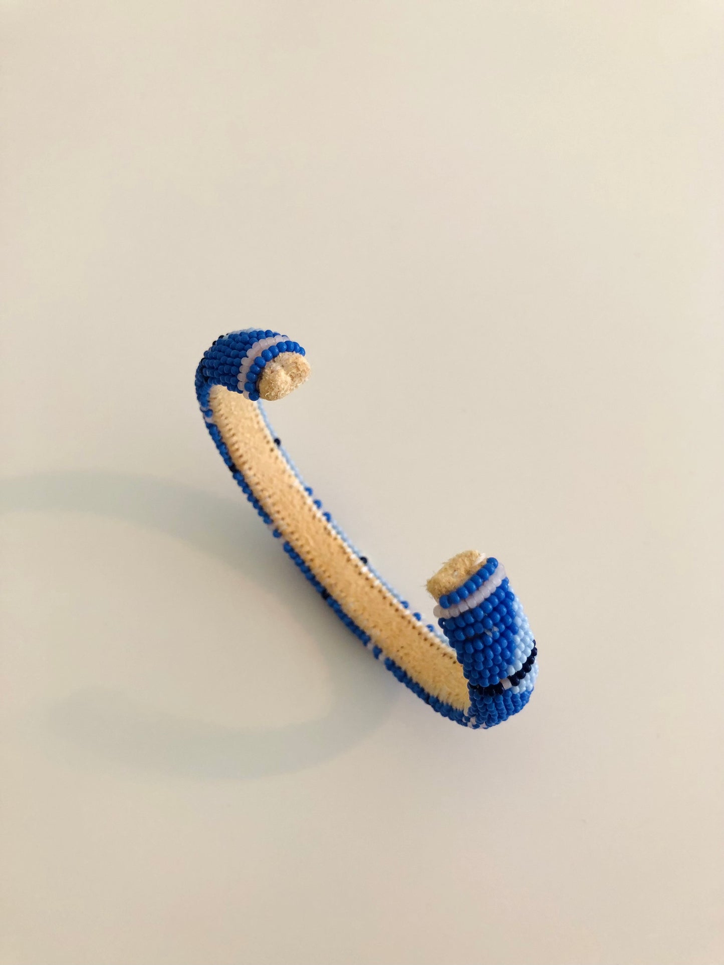 Beaded Cuff Bracelet - Periwinkle