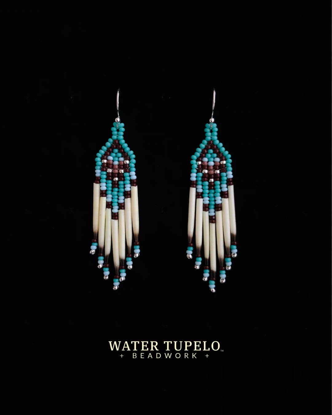 The Mini Classic Quill - Turquoise Green & Dark Brown