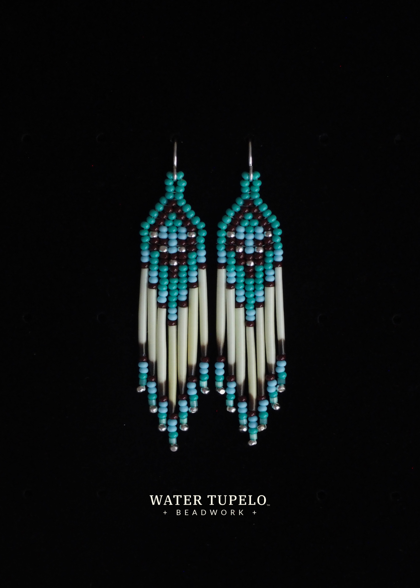 Porcupine Quill Earrings - Turquoise Green