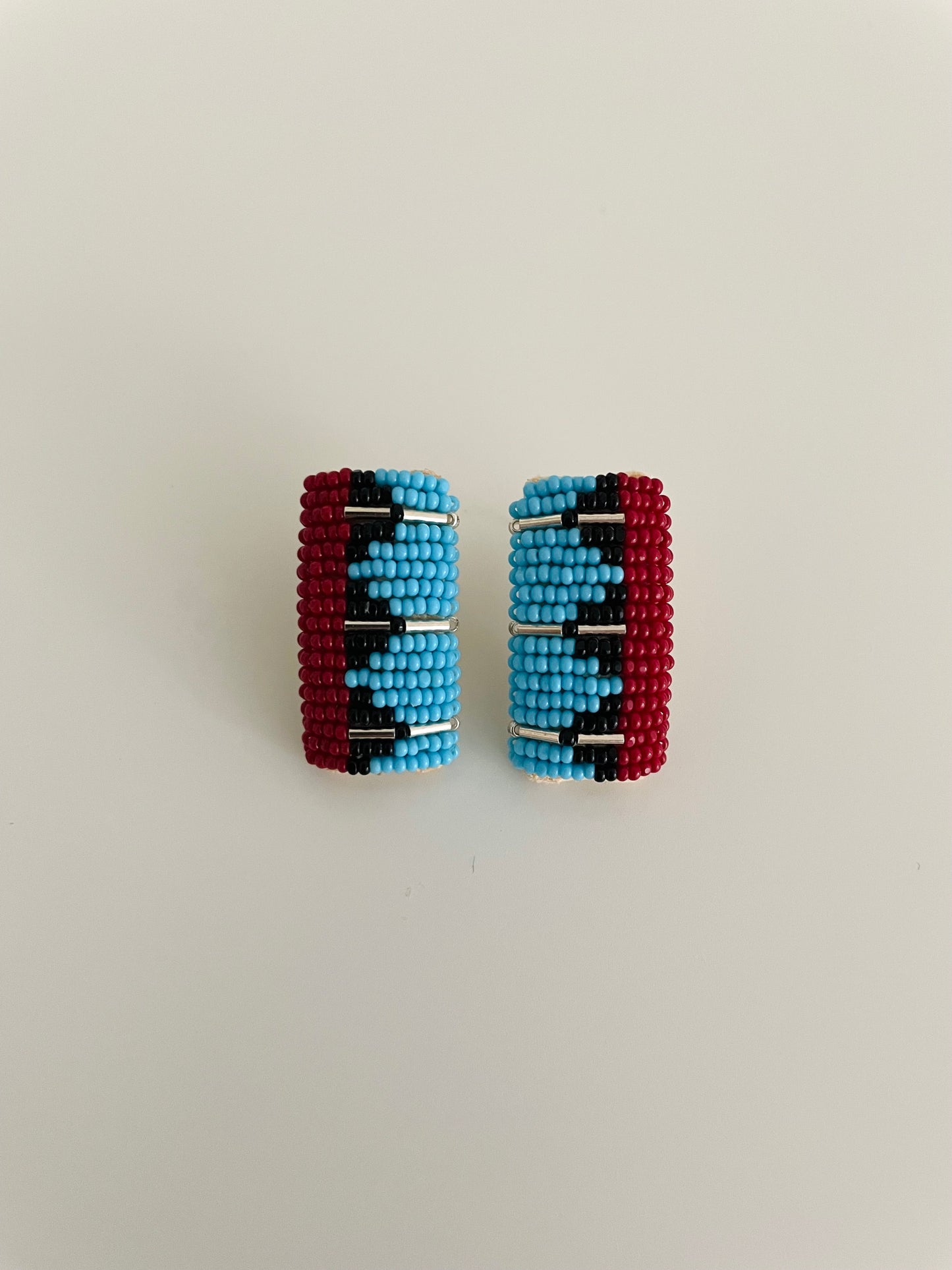 The Beaded Post - Turquoise & Red