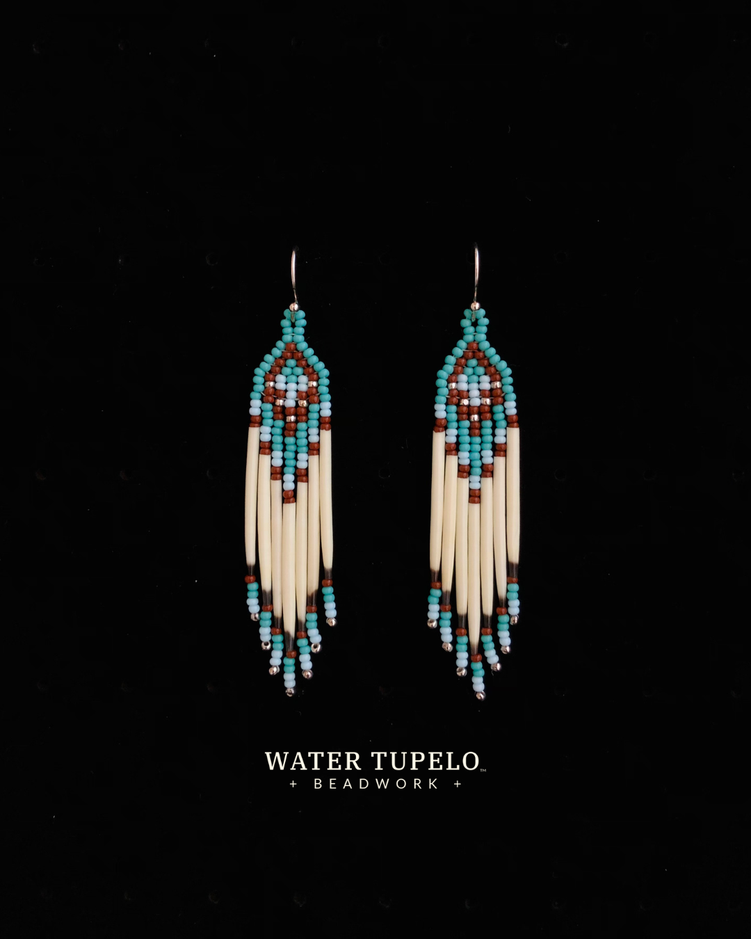 Porcupine Quill Earrings - Turquoise Green