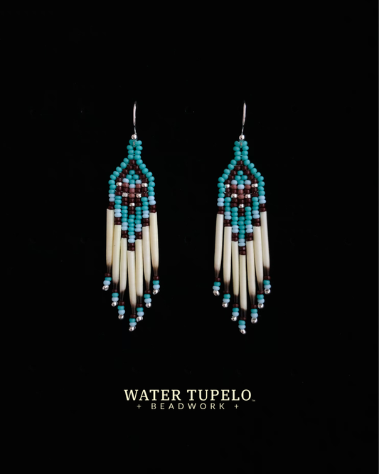 The Mini Classic Quill - Turquoise Green & Dark Brown