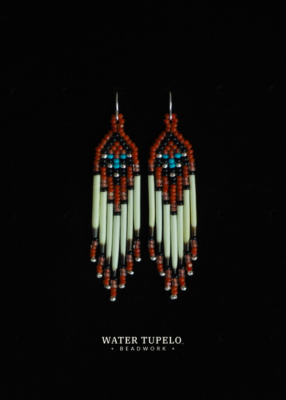 Porcupine Quill Earrings - Rust & Rose