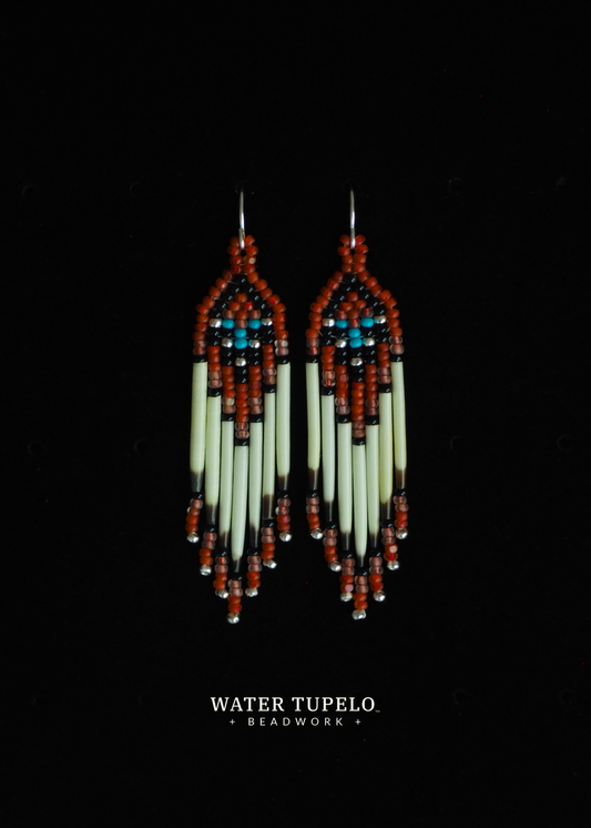 Porcupine Quill Earrings - Rust & Rose