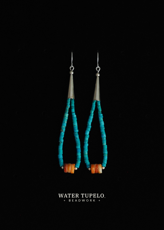 The Kingman Ball & Cone - Turquoise Loop & Spiny Oyster Shell