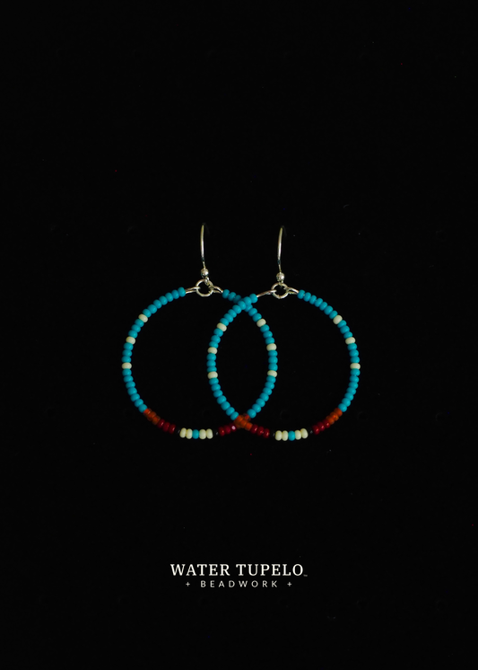 Hoop Dancers - Turquoise Blue & Dusty Rose